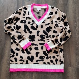 Oversized Pink Lily Sweater